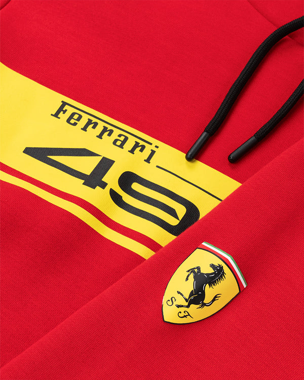 Ferrari  Hoodie - 499P stripe - red - Unisex