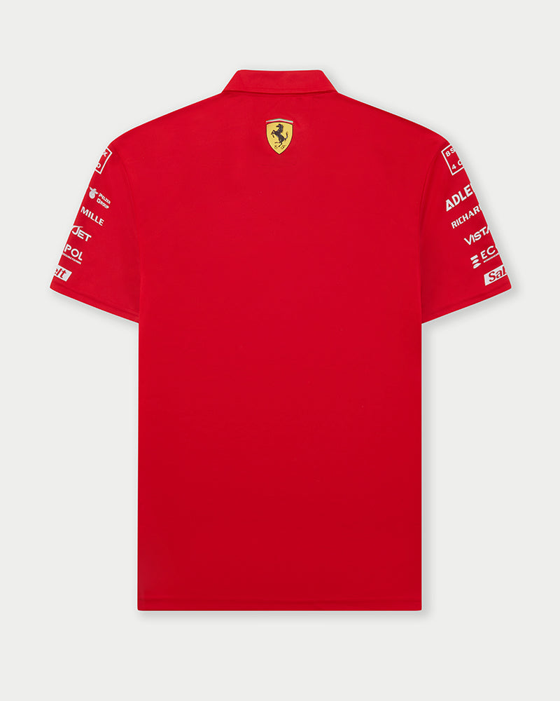 Ferrari WEC Mens Track Polo - red