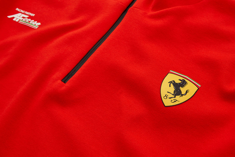 Ferrari WEC Mens Track 1/4 Zip - red